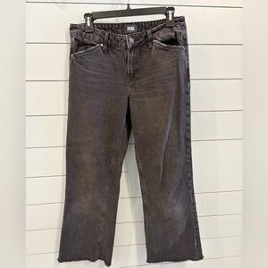 PAIGE Charcoal Straight Leg Jeans